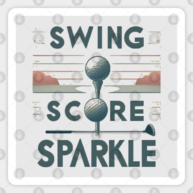 Swing, Score, Sparkle Magnet by CreationArt8